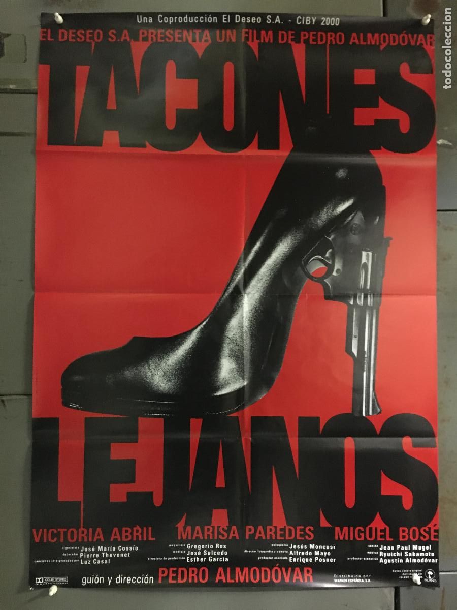 Cine: AEY10 TACONES LEJANOS PEDRO ALMODOVAR POSTER ORIGINAL 70X100 ESPA&Ntilde;OL h0