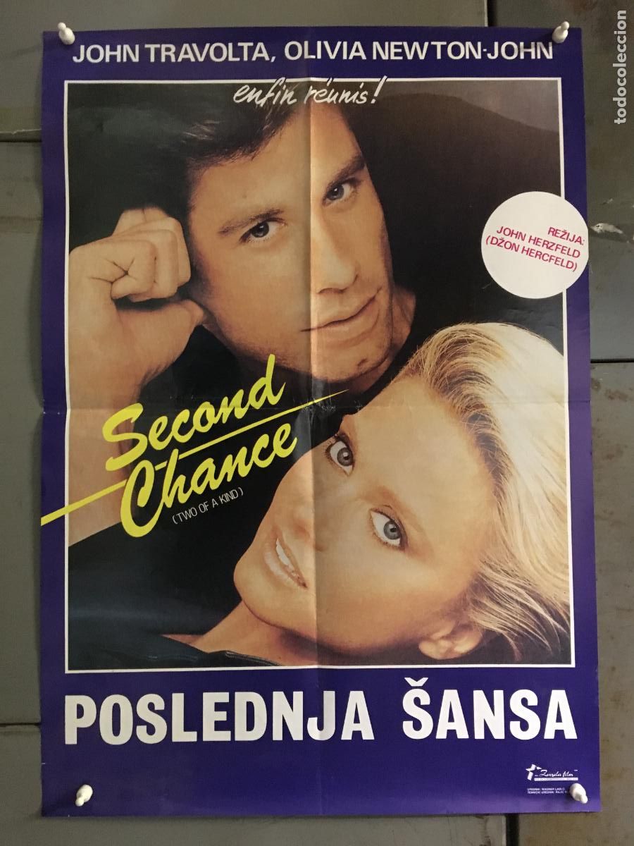 Cine: AEY27 TAL PARA CUAL OLIVIA NEWTON-JOHN JOHN TRAVOLTA POSTER ORIGINAL YUGOSLAVO 47X68 h0