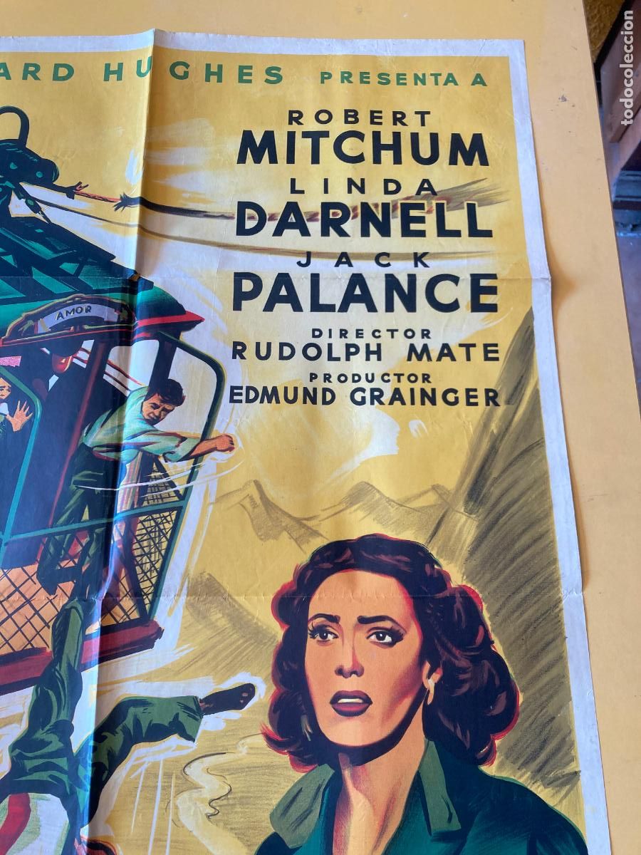 Cine: POSTER ORIGINAL, PERSEGUIDA - ROBERT MITCHUM - Foto 4