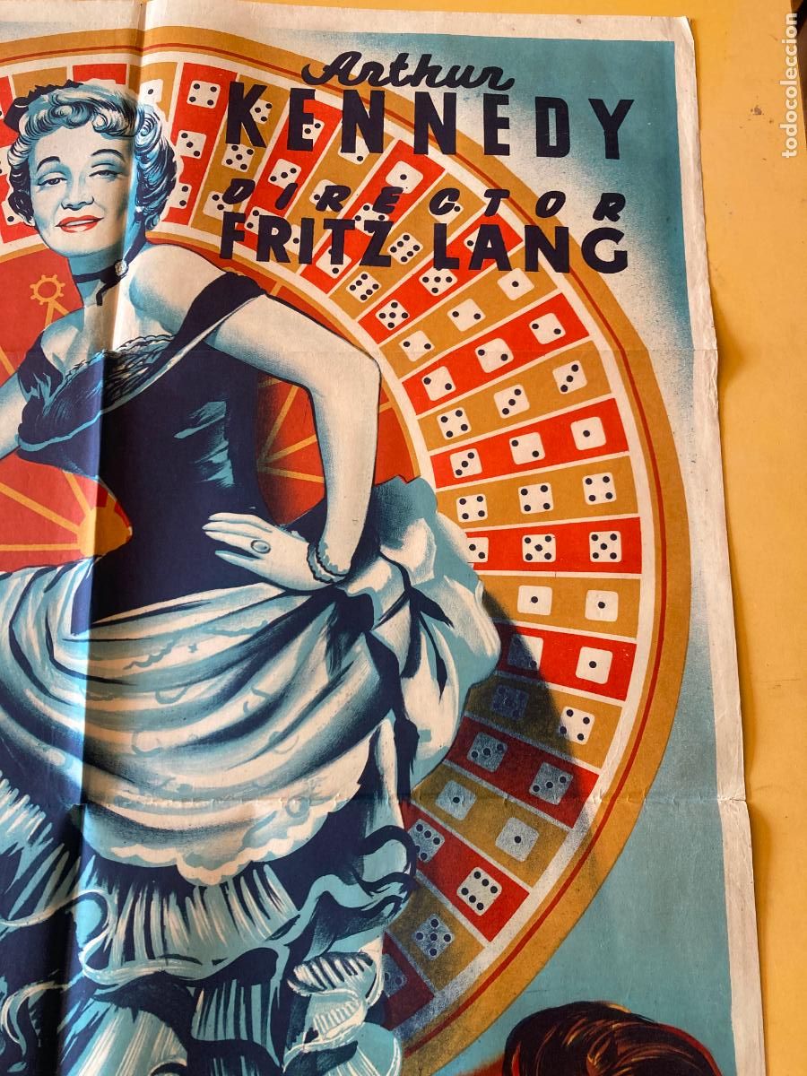 Cine: POSTER ORIGINAL, ENCUBRIDORA - MARLENE DIETRICH - Foto 4