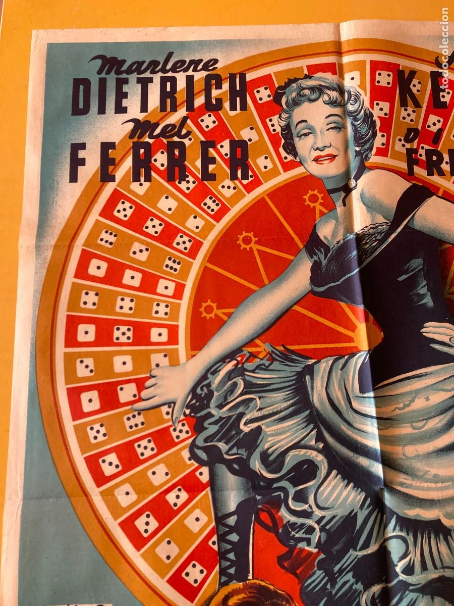 Cine: POSTER ORIGINAL, ENCUBRIDORA - MARLENE DIETRICH - Foto 5