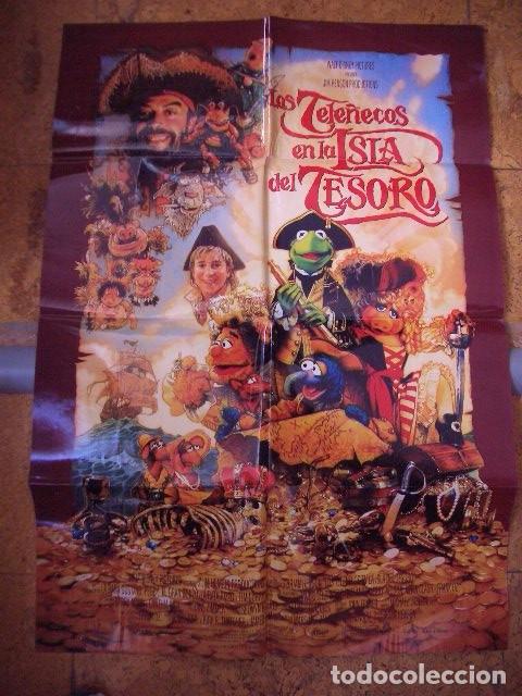 Cine: P&oacute;ster original de cine 70x100xm LOS TELE&Ntilde;ECOS EN LA ISLA DEL TESORO WALT DISNEY JIM HENSON