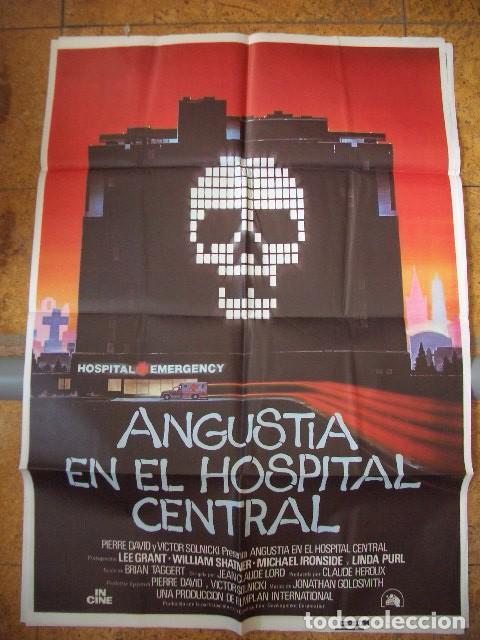 Cine: P&oacute;ster original de cine 70x100xm ANGUSTIA EN EL HOSPITAL CENTRAL MICHAEL IRONSIDE WILLIAM SHATNER