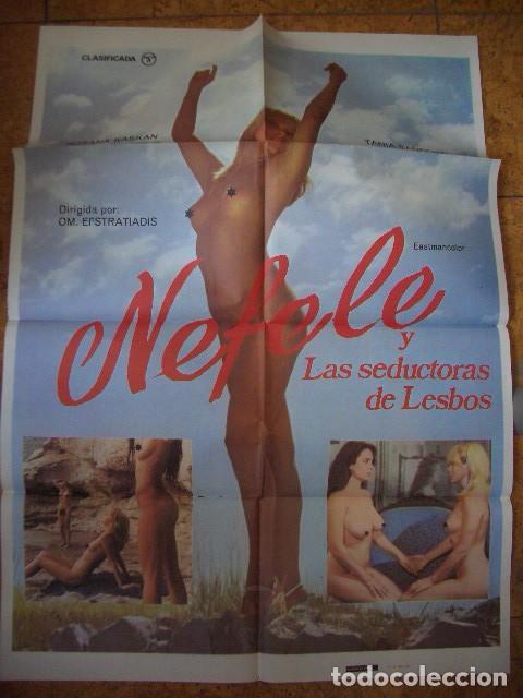 Cine: P&oacute;ster original de cine 70x100xm Nefele y las seductoras de lesbos. Rosana Caskan, Alejandra Grepi,