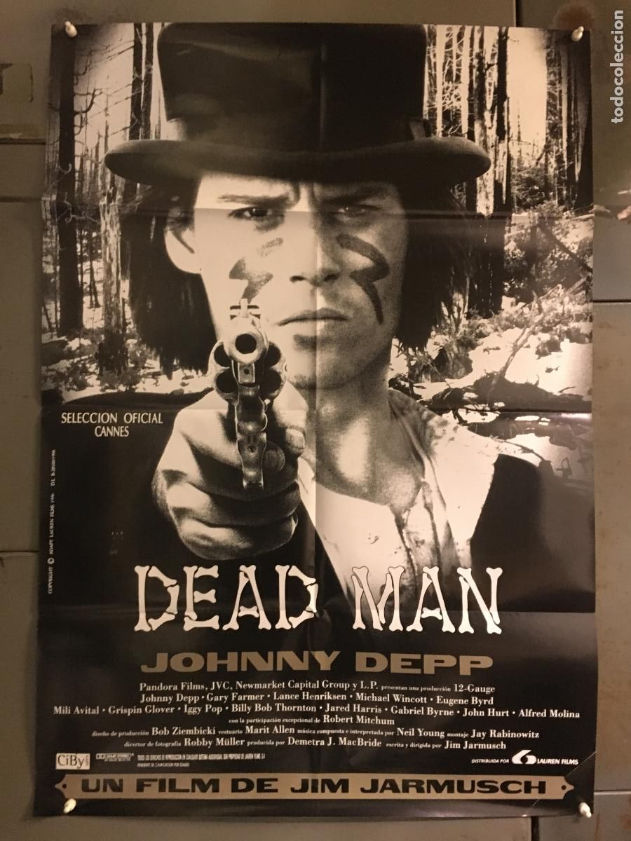 Cine: AEY64 DEAD MAN JIM JARMUSCH JOHNNY DEPP POSTER ORIGINAL ESTRENO 70X100 h0