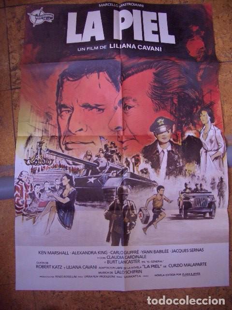 Cine: P&oacute;ster original de cine 70x100xm de LA PIEL LILIANA CAVANI BURT LANCASTER MASTROIANNI