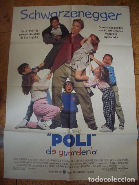 Cine: P&oacute;ster original de cine 70x100xm de POLI DE GUARDERIA ARNOLD SCHWARZENEGGER POSTER ORIGINAL
