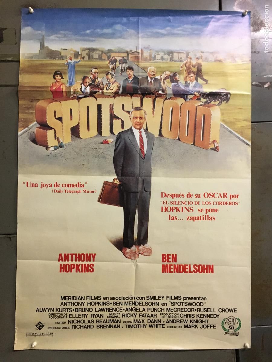 Cine: AEY71 SPOTSWOOD ANTHONY HOPKINS POSTER ORIGINAL 70X100 ESTRENO h0