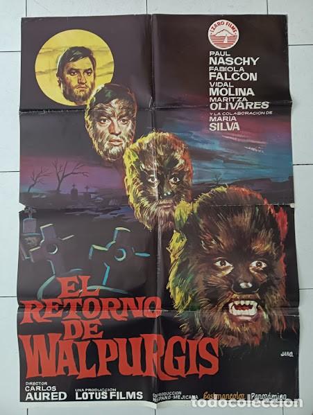Cine: VKD 2112 EL RETORNO DE WALPURGIS PAUL NASCHY POSTER ORIGINAL 70X100 ESTRENO