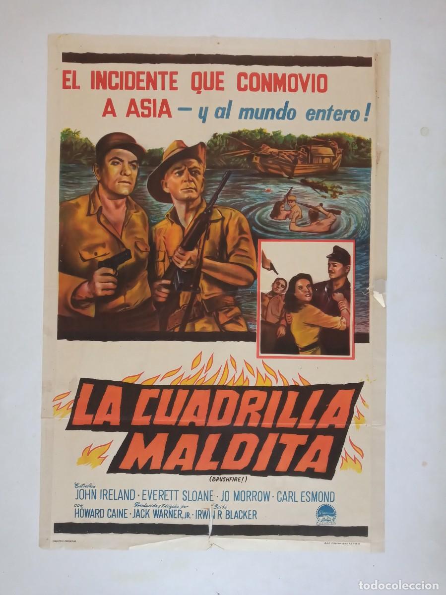 Cine: BRUSHFIRE La cuadrilla maldita (1962) cartel argentino 75 X 110 litografico John Ireland Selva avent