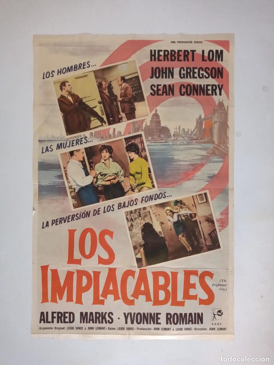 Cine: LA CIUDAD BAJO EL TERROR (1961) cartel argentino 75 X 110 litografico Herbert Lom John Gregson RANK