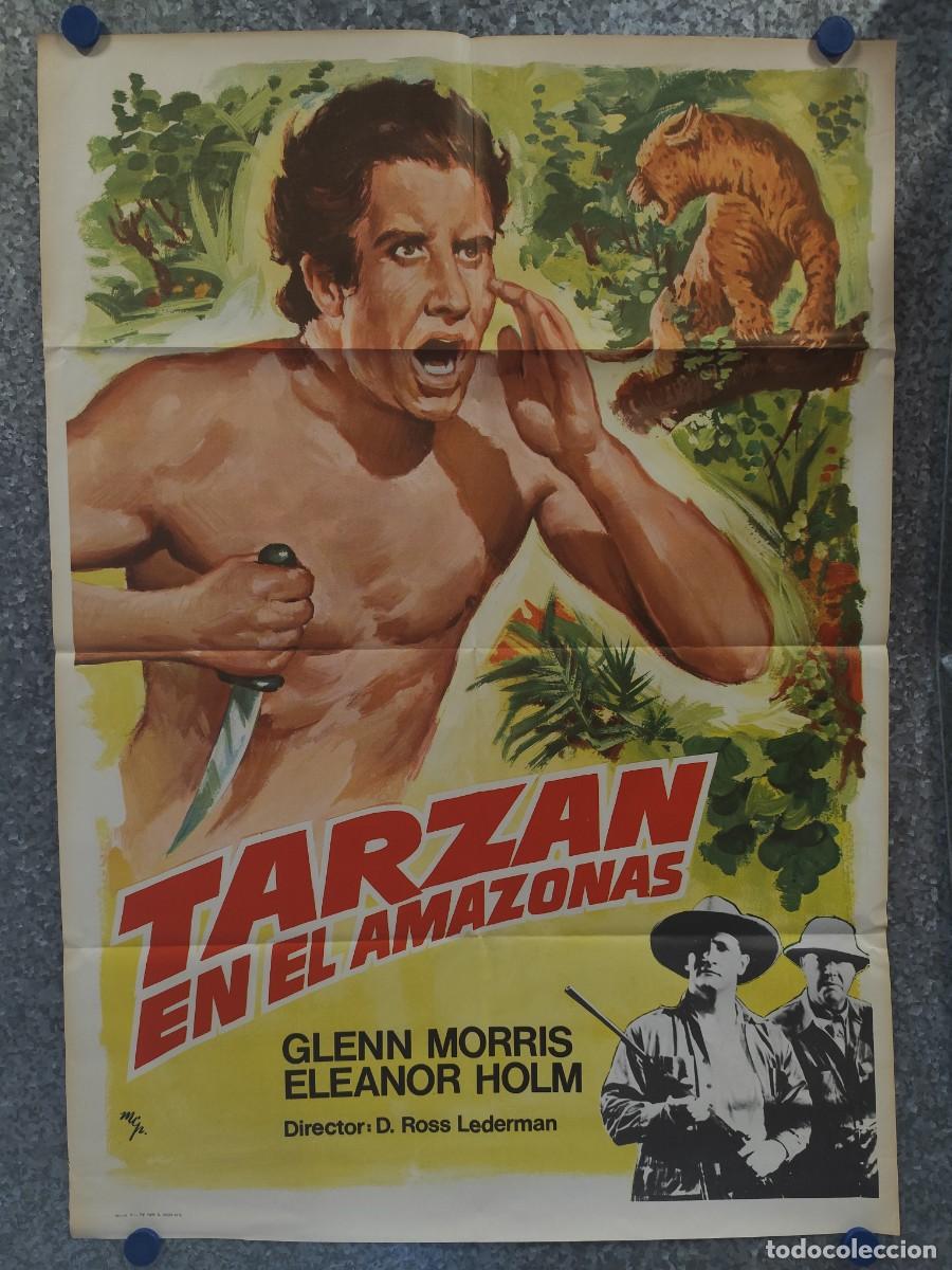 Cine: TARZAN EN EL AMAZONAS. GLENN MORRIS. A&Ntilde;O 1978, POSTER ORIGINAL