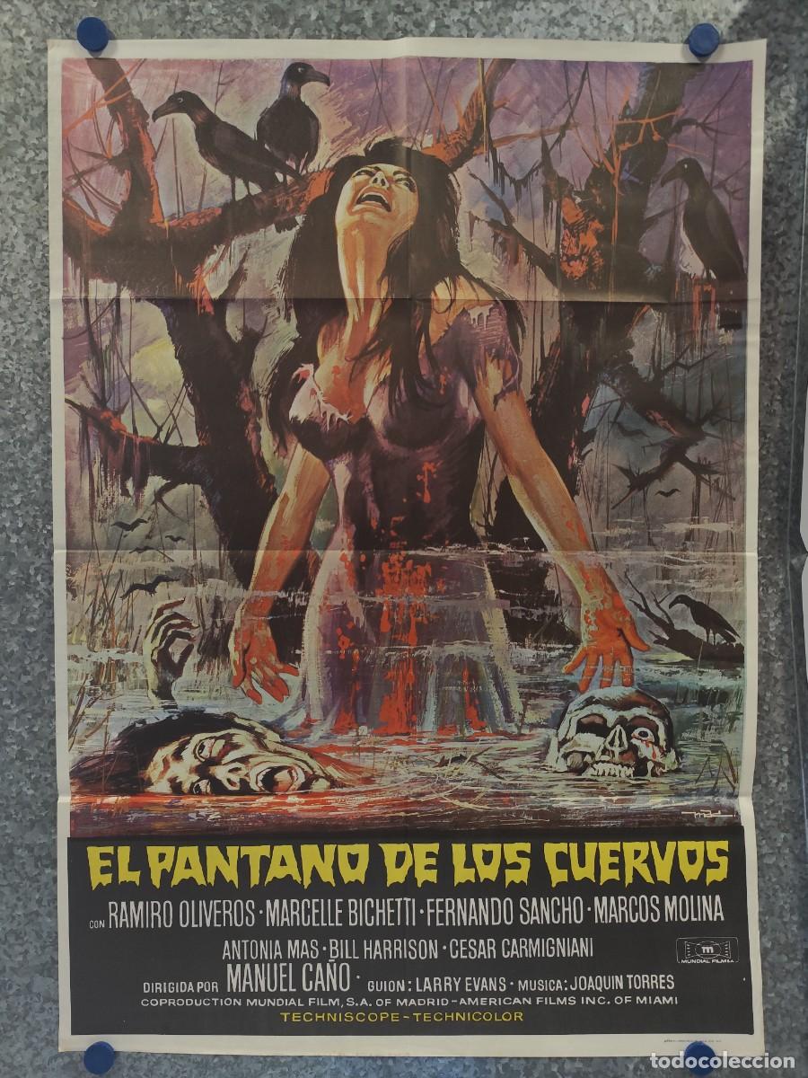 Cine: EL PANTANO DE LOS CUERVOS . RAMIRO OLIVEROS, MARCELLE BICHETTI, FERN SANCHO A&Ntilde;O 1973 POSTER ORIGINAL