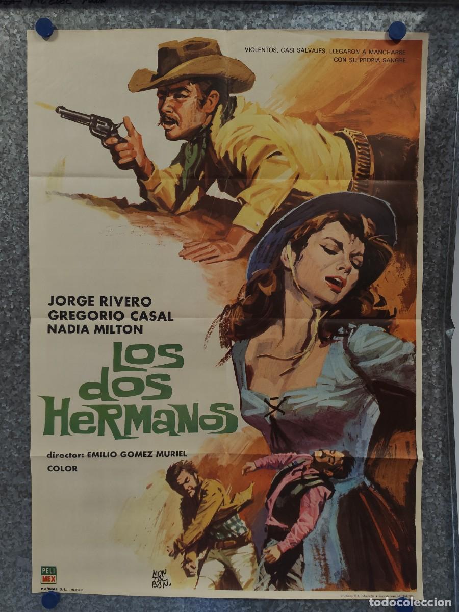 Cine: LOS DOS HERMANOS. JORGE RIVERO, GREGORIO CASAL, NADIA MILTON. A&Ntilde;O 1973. POSTER ORIGINAL