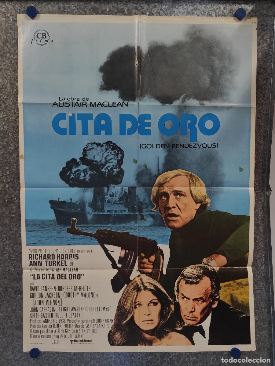 Cine: Cita de oro. Richard Harris, Ann Turkel, Gordon Jackson, John Vernon. A&Ntilde;O 1977. POSTER ORIGINAL