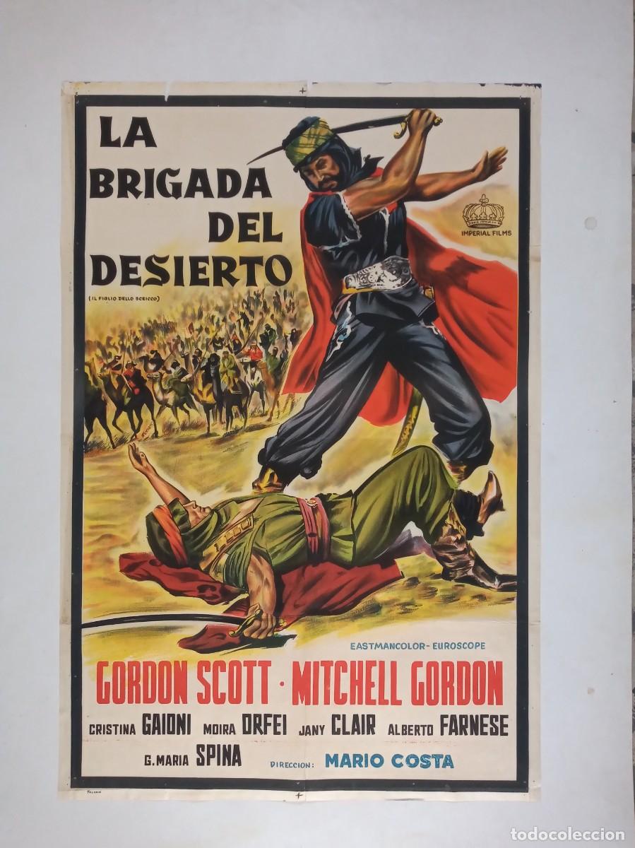 Cine: EL HIJO DEL CAID (1962) cartel argentino 75 X 110 litografico Mario Costa Gordon Scott Moira Orfe