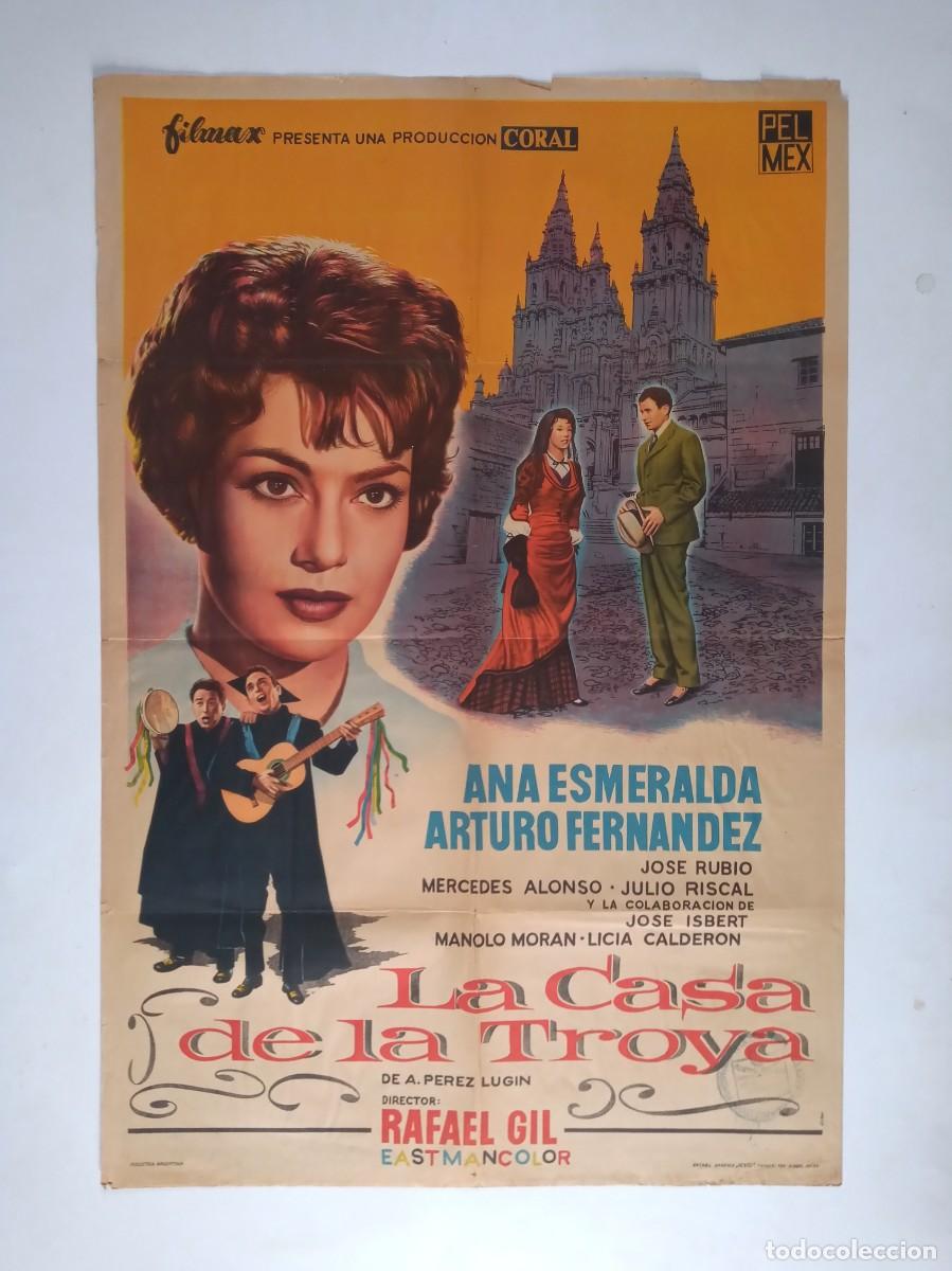 Cine: LA CASA DE LA TROYA (1959) cartel argentino 75 X 110 litografico Rafael Gil Ana Esmeralda Bardem