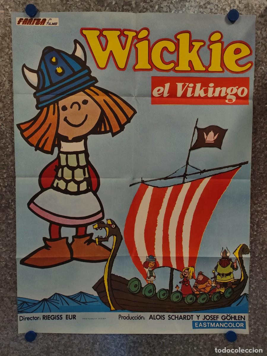 Cine: WICKIE EL VIKINGO. ANIMACION, A&Ntilde;O 1976. POSTER ORIGINAL