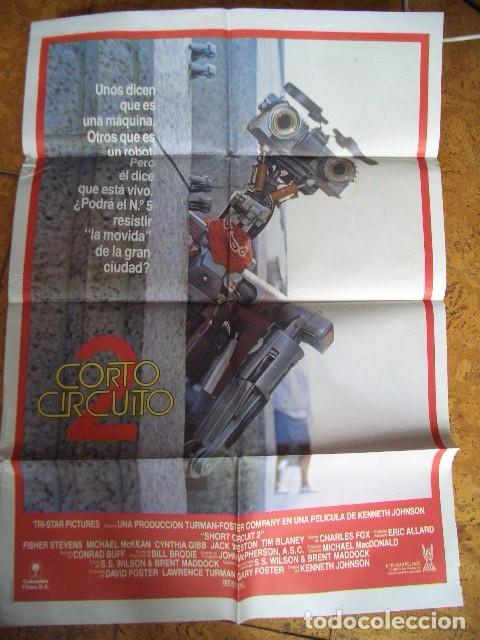 Cine: P&oacute;ster original de cine 70x100xm CORTO CIRCUITO 2 - FISHER STEVENS - MICHAEL MCKEAN - CYNTHIA GIBB -