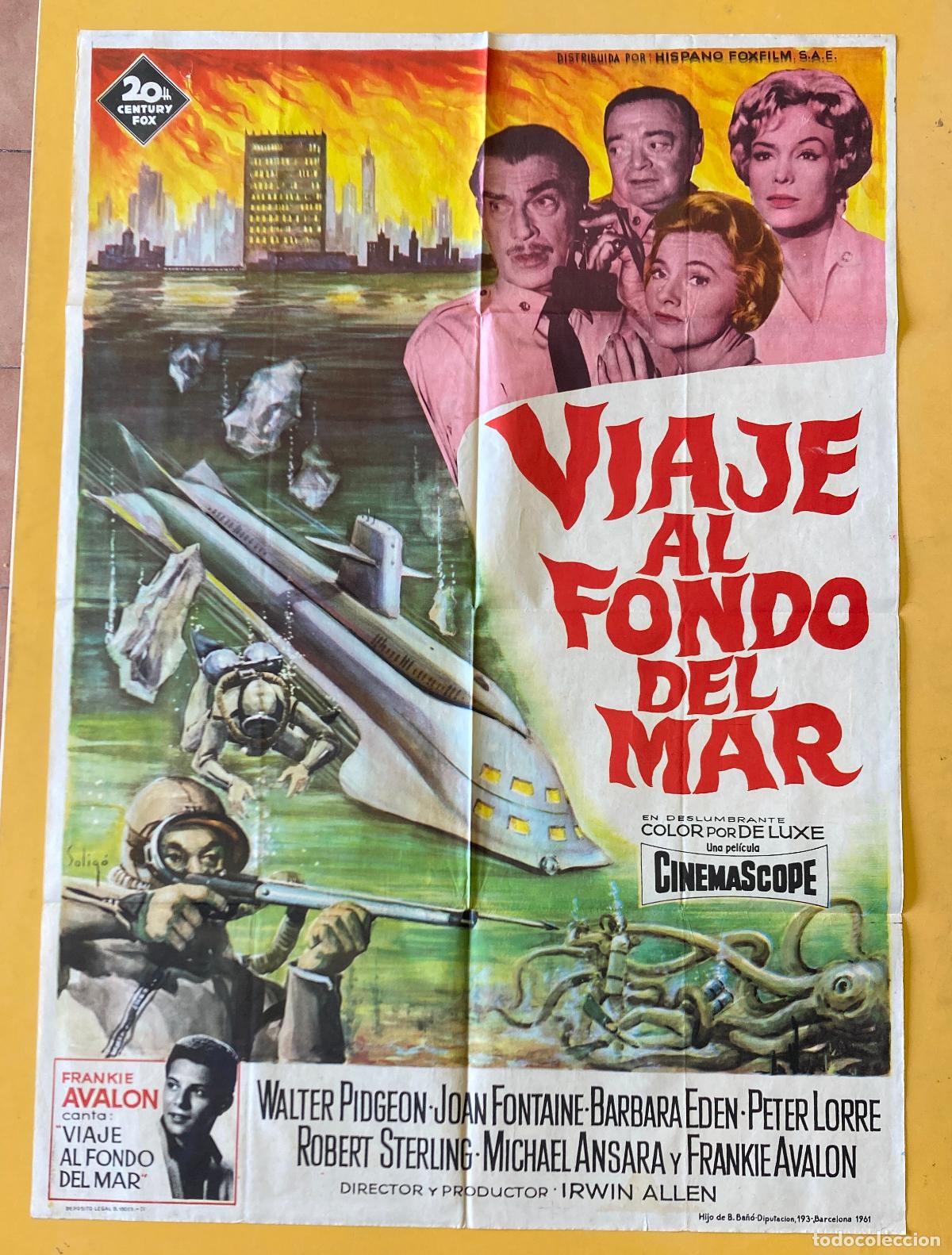 Cine: POSTER ORIGINAL, VIAJE AL FONDO DEL MAR - SOLIG&Oacute;