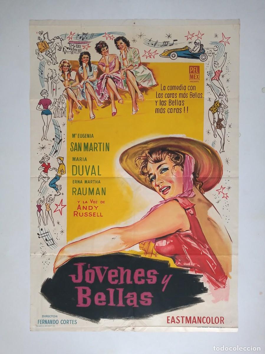 Cine: JOVENES Y BELLAS (1962) cartel argentino 75 X 110 MARIA DUVAL Maria Eugenia San Martin