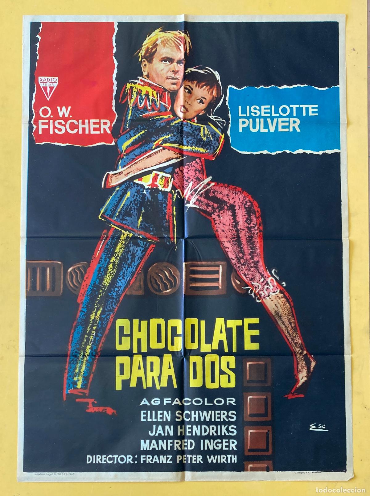 Cine: POSTER ORIGINAL, CHOCOLATE PARA DOS - Foto 1