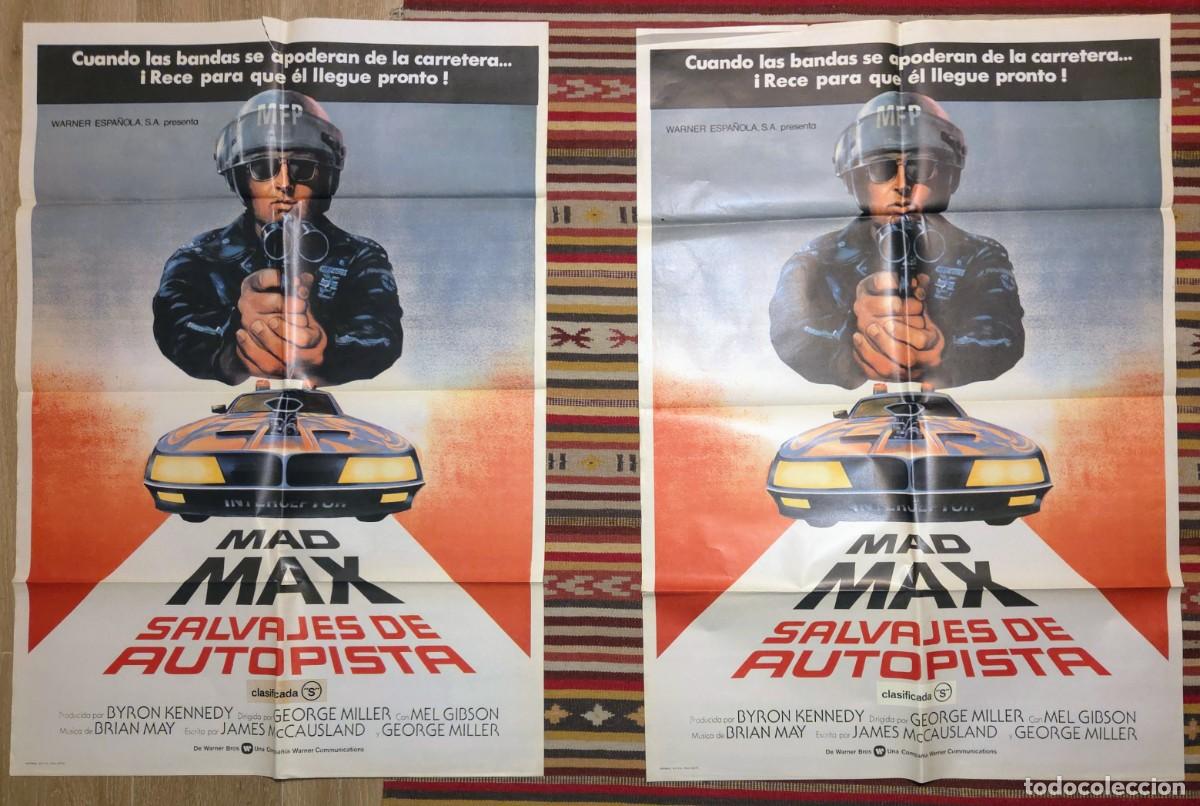 Cine: Mad Max Salvajes de autopista lote 2 carteles originales + 12 fotocromos estreno
