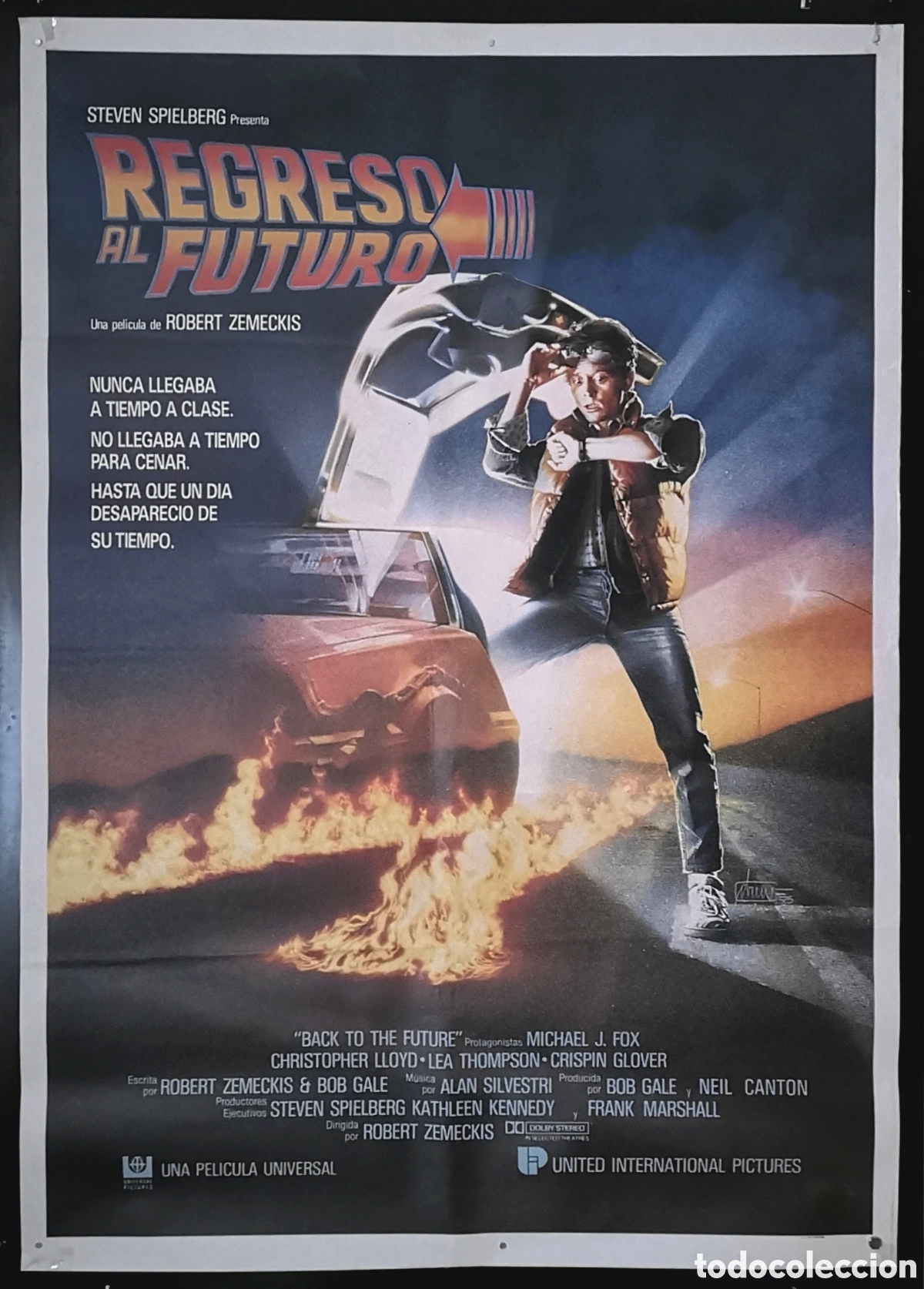 Cine: REGRESO AL FUTURO - ORIGINAL DEL ESTRENO - 70 X 100 - (E-2)