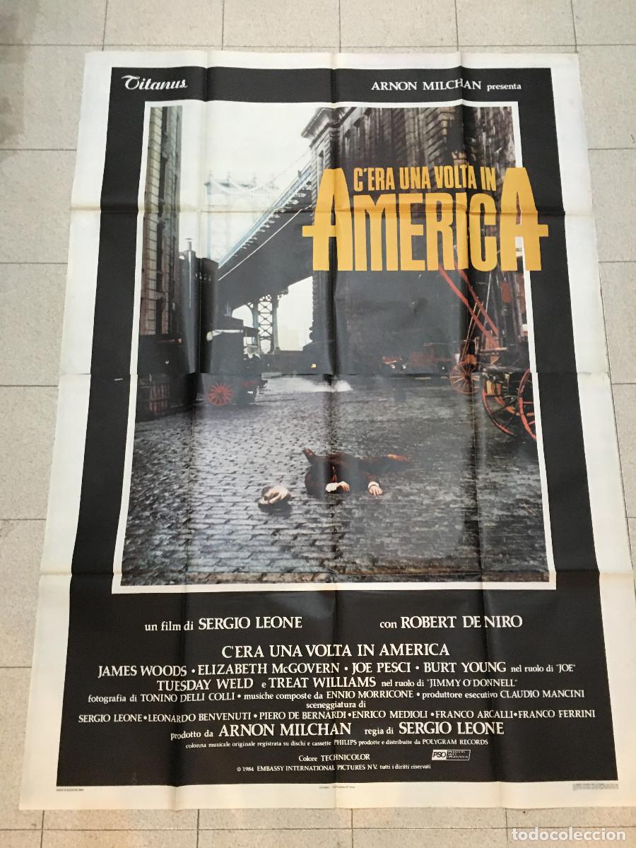 Cine: AEW32 ERASE UNA VEZ EN AMERICA SERGIO LEONE POSTER ORIGINAL 140X200 ITALIANO