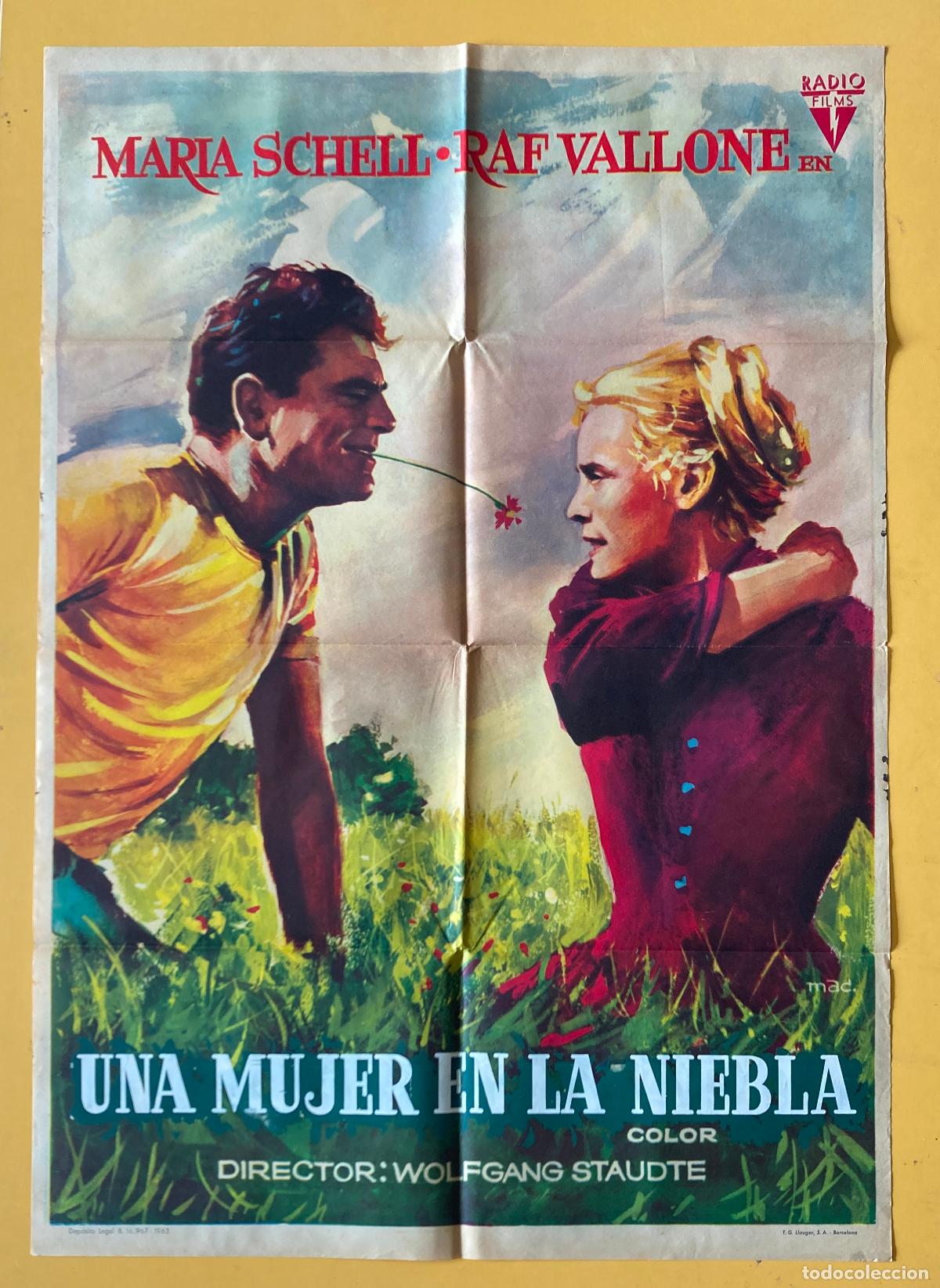 Cine: POSTER ORIGINAL, UNA MUJER EN LA NIEBLA
