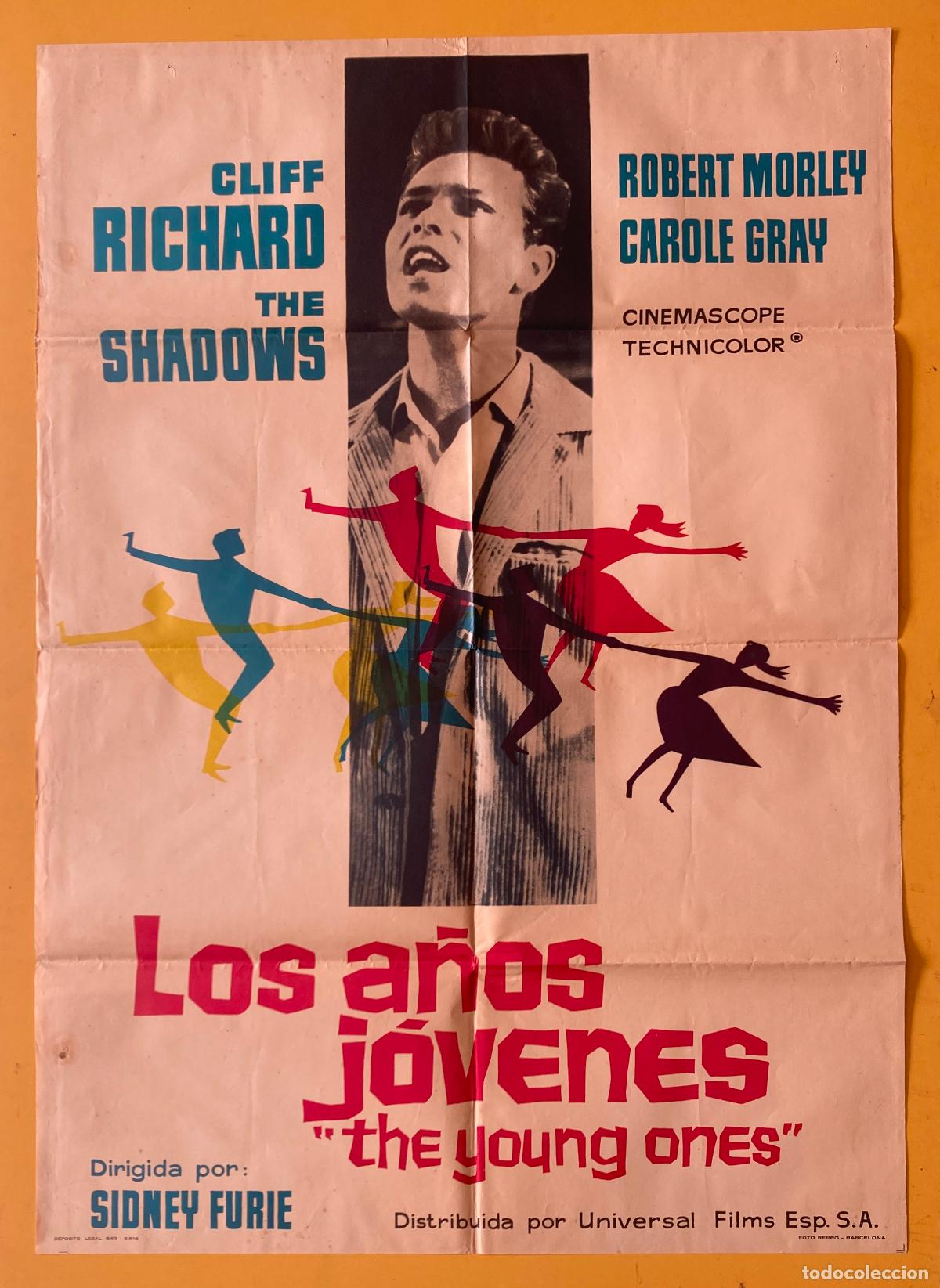 Cine: POSTER ORIGINAL, LOS A&Ntilde;OS JOVENES - CLIFF RICHARD