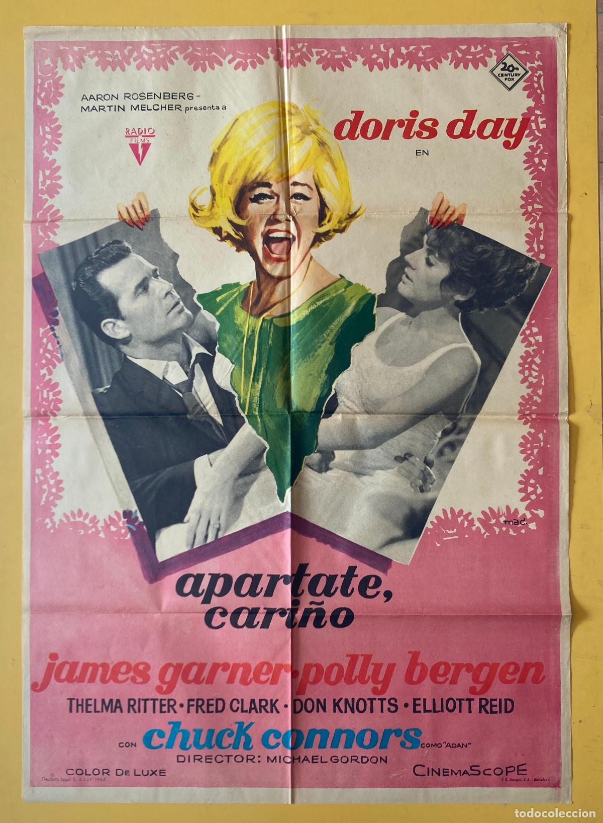 Cine: POSTER ORIGINAL, APARTATE CARI&Ntilde;O - DORIS DAY