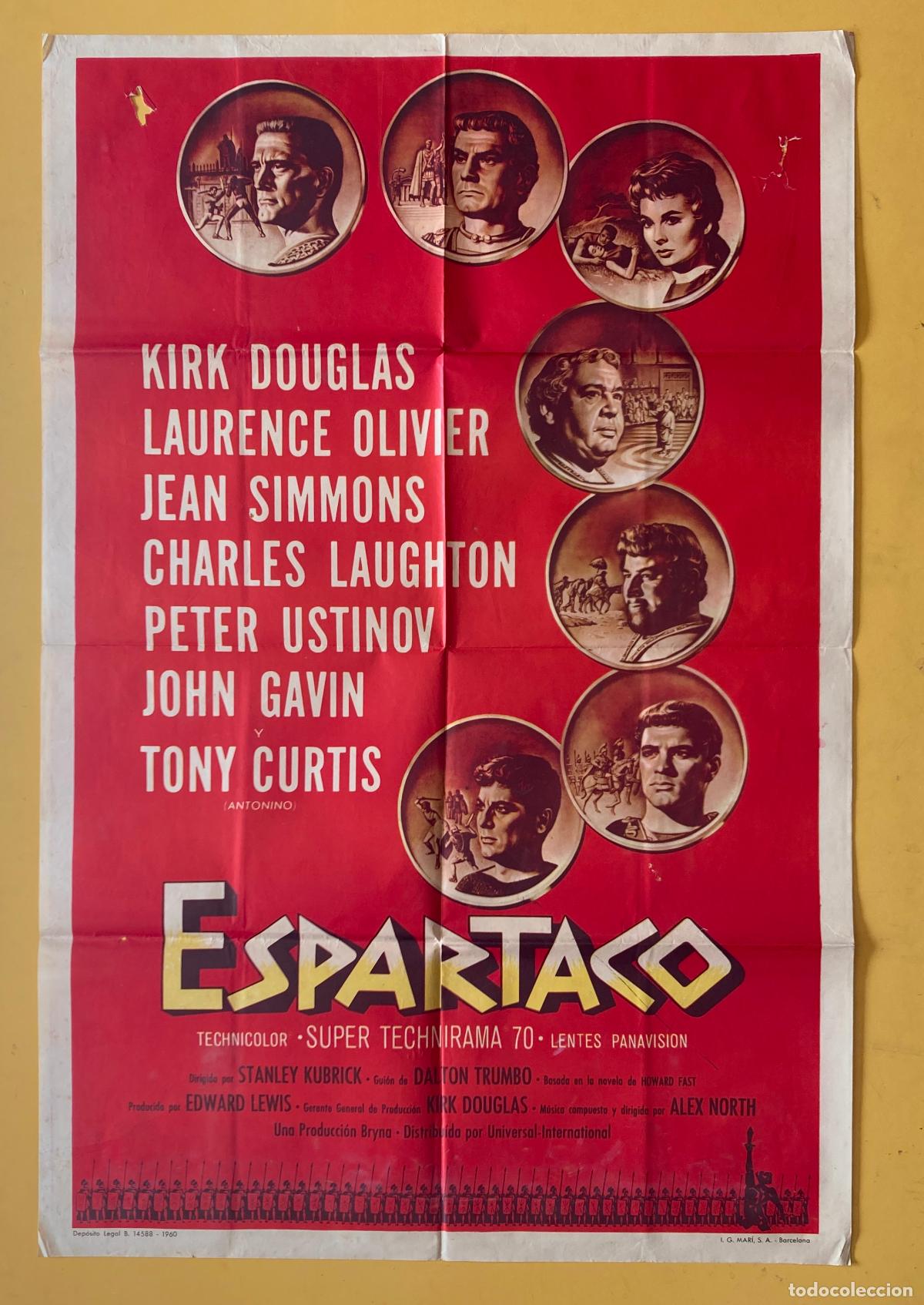 Cine: POSTER ORIGINAL, ESPARTACO - STANLEY KUBRICK