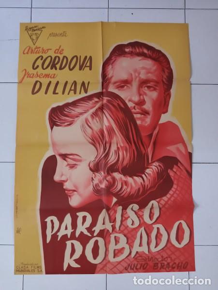 Cine: SMP 2134 PARAISO ROBADO IRASEMA DILIAN ARTURO DE CORDOVA JANO POSTER ORIG 70X100 ESTRENO LITOGRAFIA