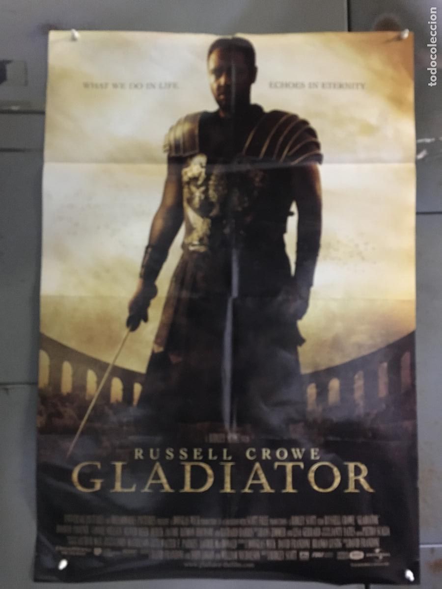 Cine: AEZ22 GLADIATOR RUSSELL CROWE POSTER ORIGINAL AMERICANO 70X105 h0