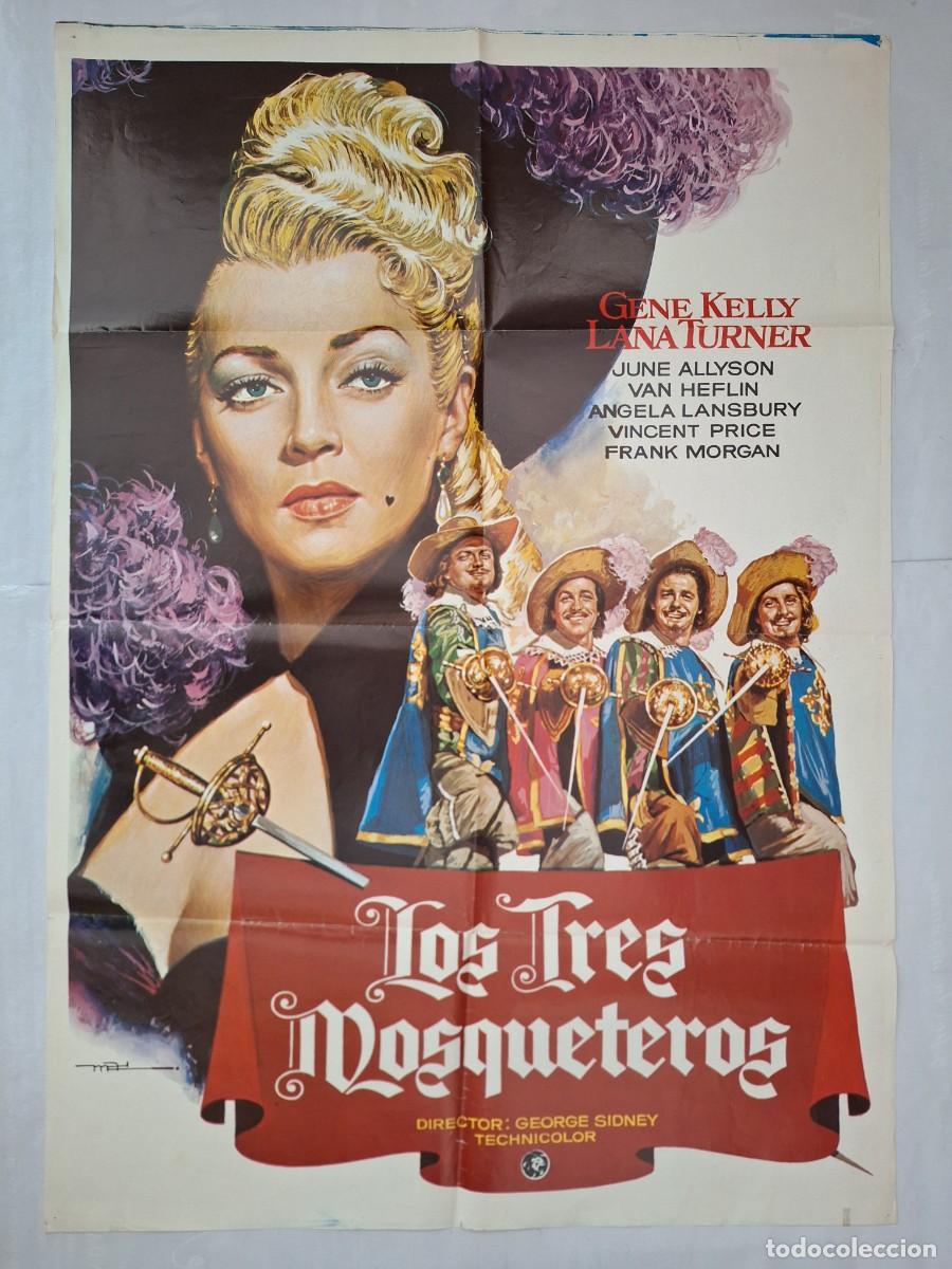 Cine: ANTIGUO CARTEL CINE LOS TRES MOSQUETEROS GENE KELLY MAC P-1775 RV