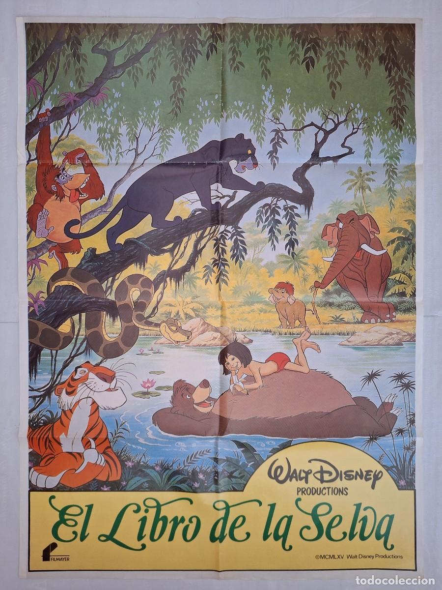 Cine: ANTIGUO CARTEL CINE EL LIBRO DE LA SELVA WALT DISNEY 1965 P-1777 RV