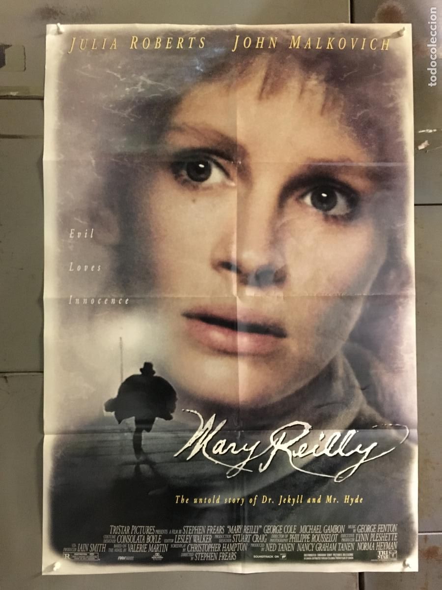 Cine: AEZ29 MARY REILLY JULIA ROBERTS JOHN MALKOVICH POSTER ORIGINAL AMERICANO 70X105
