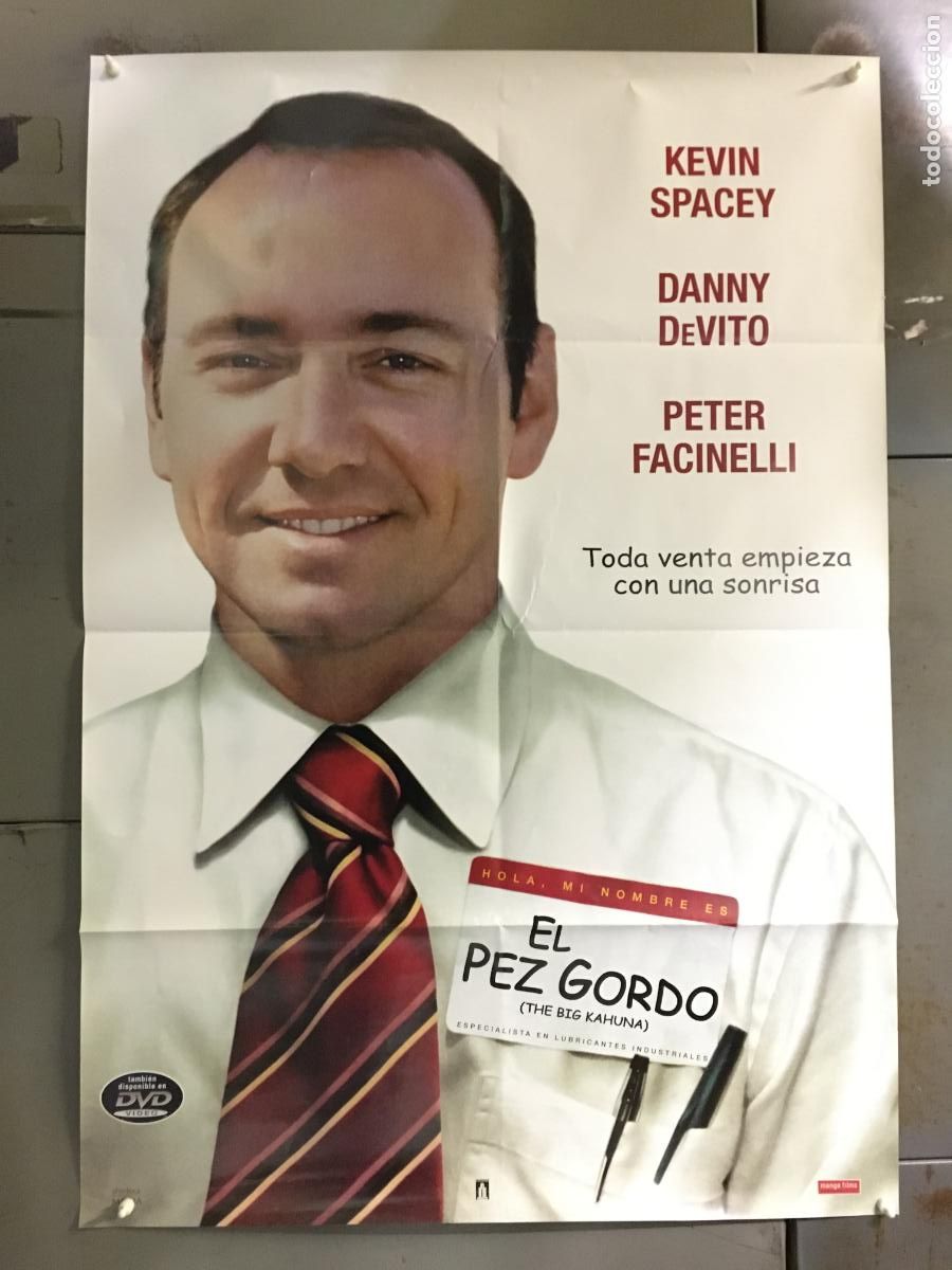 Cine: AEZ35 EL PEZ GORDO KEVIN SPACEY POSTER ORIGINAL 70X100 VIDEO h1