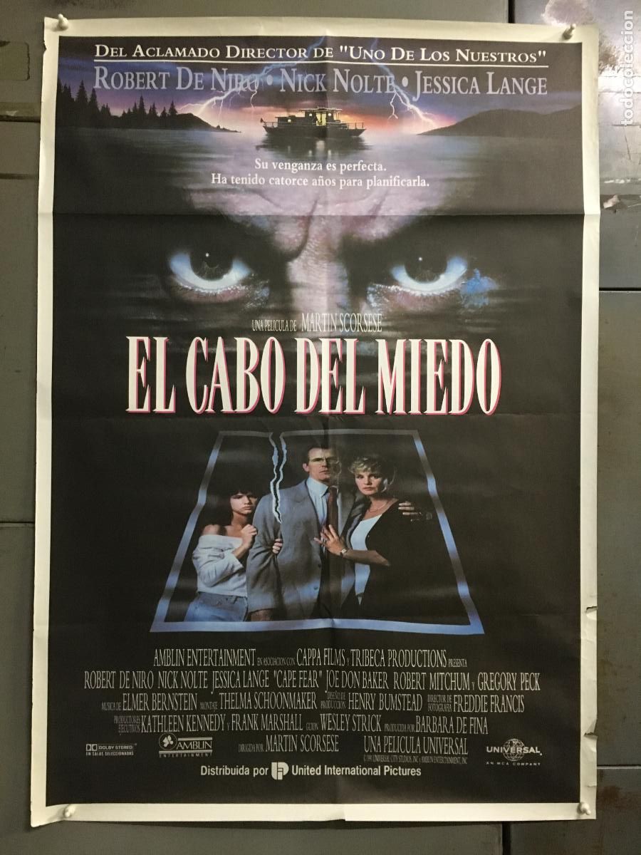 Cine: AEZ37 EL CABO DEL MIEDO MARTIN SCORSESE ROBERT DE NIRO POSTER ORIGINAL ESTRENO 70X100 h2
