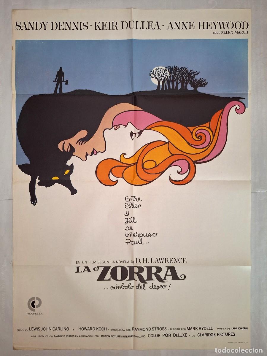 Cine: ANTIGUO CARTEL CINE LA ZORRA SIMBOLO DEL DESEO SANDY DENNIS 1978 P-1791 RV