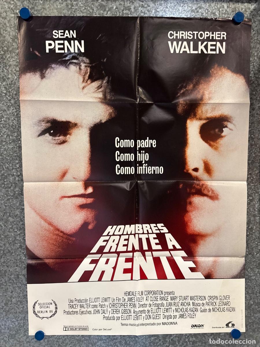 Cine: Hombres frente a frente, Sean Penn, Christopher Walken, A&ntilde;o 1986, Poster Original
