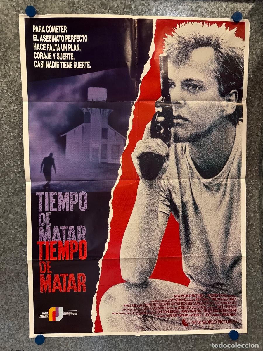 Cine: Tiempo de matar, Kiefer Sutherland, Beau Bridges , A&ntilde;o 1987, Poster Original