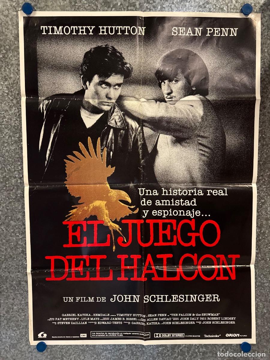 Cine: El juego del halcon, Timothy Hutton, Sean Penn , A&ntilde;o 1985, Poster Original