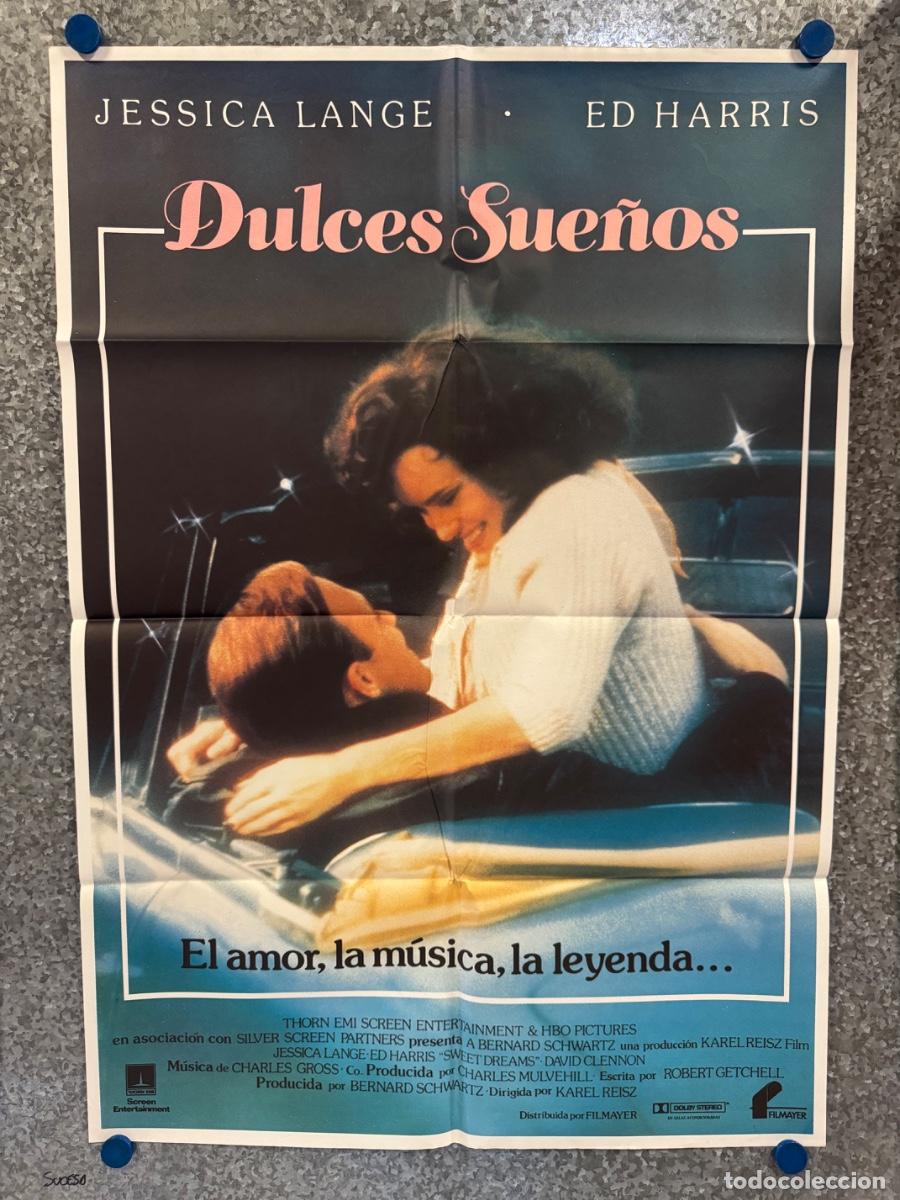 Cine: Dulces sue&ntilde;os, Jessica Lange, Ed Harris , A&ntilde;o 1985, Poster Original