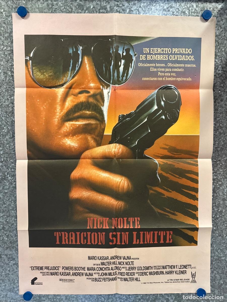 Cine: Traicion sin limite, Nick Nolte, Powers Boothe , A&ntilde;o 1987, Poster Original