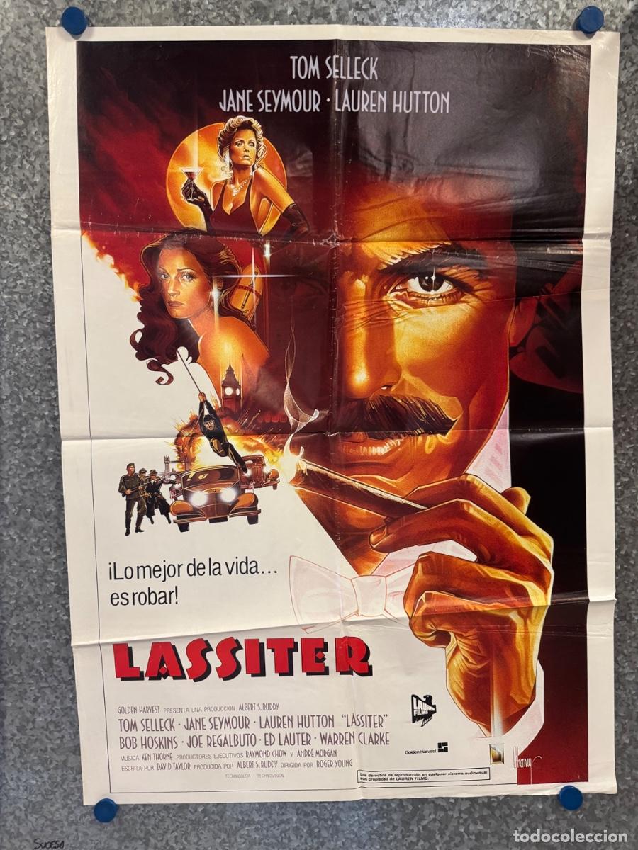 Cine: Lassiter, Tom Selleck, Lauren Hutton , A&ntilde;o 1984, Poster Original