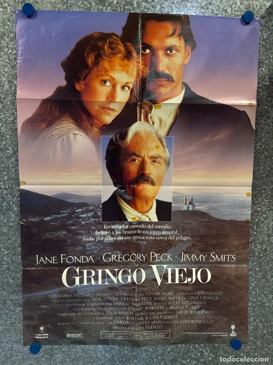 Cinema: Gringo Viejo, Jane Fonda, Gregory Peck , A&ntilde;o 1989, Poster Original