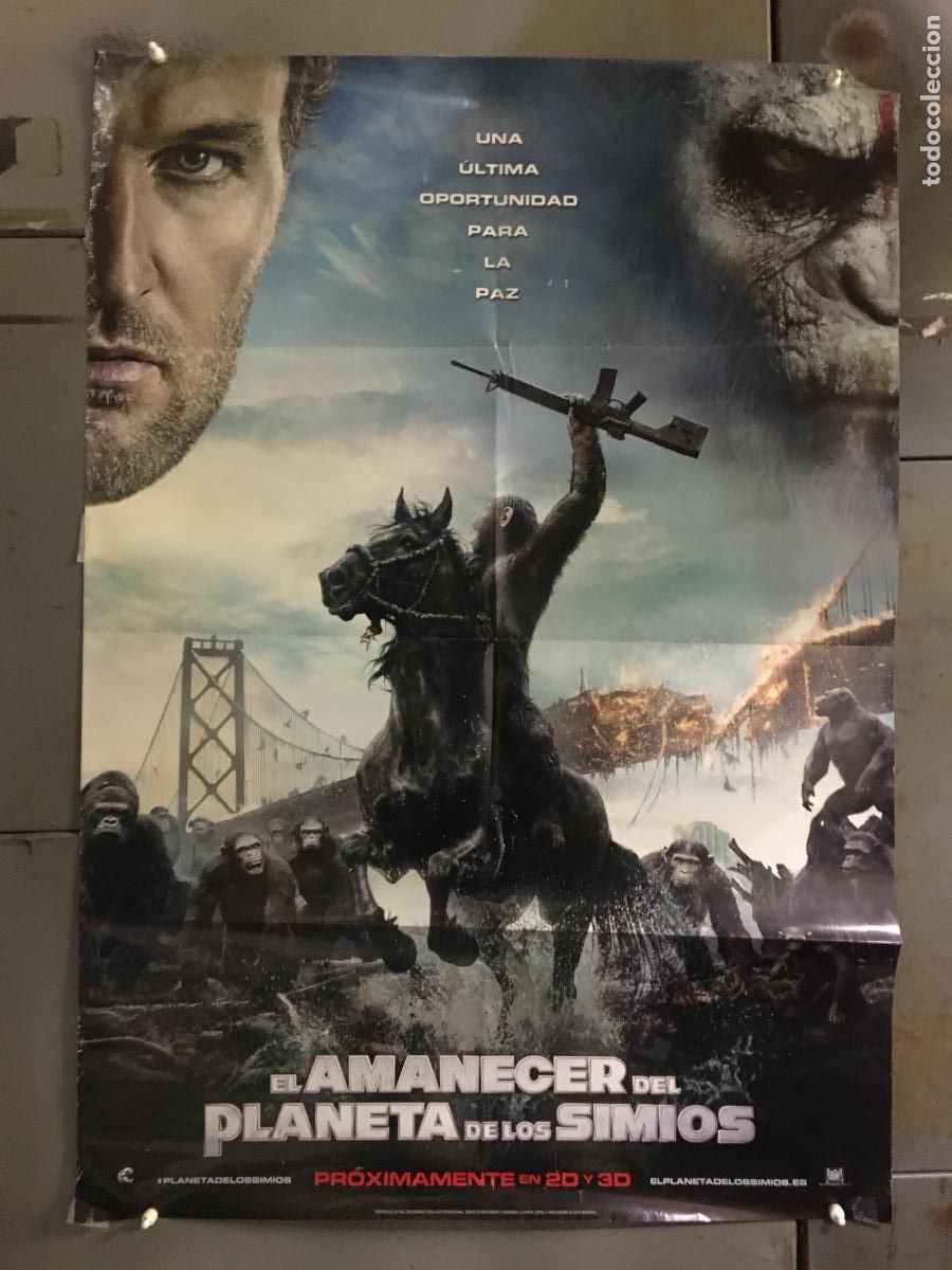 Cine: AEZ47 EL AMANECER DEL PLANETA DE LOS SIMIOS POSTER ORIGINAL ESTRENO 70X100 h0