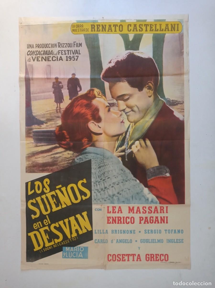 Cine: SI TU ESTUVIERAS (1957) cartel argentino 75 X 110 litografico Lea Massari Enrico Pagani